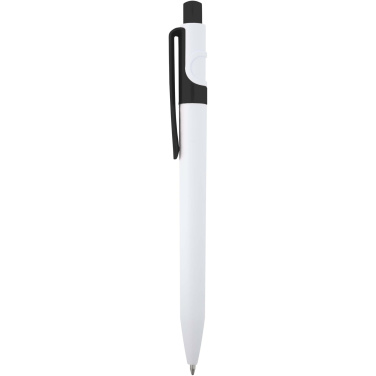 Logo trade promotional merchandise image of: Unica recycled plastic ballpoint pen (black ink)