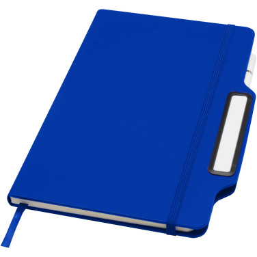 Logo trade advertising products picture of: Nexus A5 hard cover notebook with pen and pencil combo (black ink)