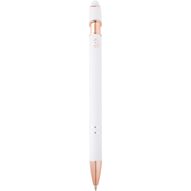 Logotrade corporate gift picture of: Nanna ballpoint pen with rose gold finish (blue ink)