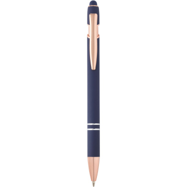 Logo trade business gifts image of: Nanna ballpoint pen with rose gold finish (blue ink)