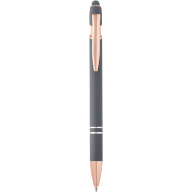 Logo trade corporate gift photo of: Nanna ballpoint pen with rose gold finish (blue ink)