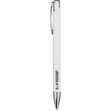 Logotrade promotional giveaway image of: Moneta recycled aluminium ballpoint pen (blue ink)