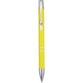 Moneta recycled aluminium ballpoint pen (blue ink), Yellow