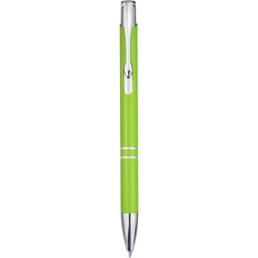 Logo trade advertising products picture of: Moneta recycled aluminium ballpoint pen (blue ink)