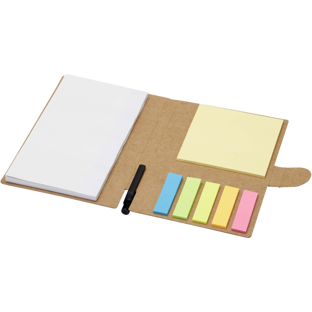 Logo trade promotional products picture of: Swift sticky notes booklet with ballpoint pen (black ink)