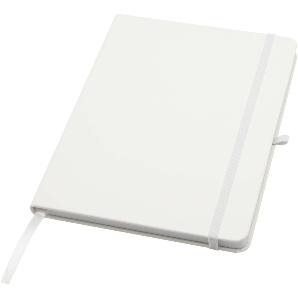 Logo trade promotional items image of: Teak A5 recycled hard cover notebook with lined pages