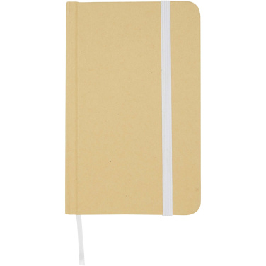 Logotrade promotional giveaway image of: Reed A6 recycled hard cover notebook with plain pages