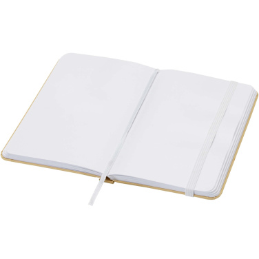 Logo trade promotional gifts picture of: Reed A6 recycled hard cover notebook with plain pages