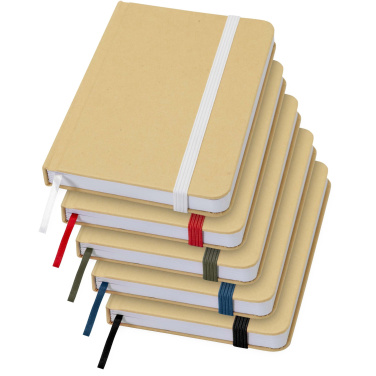 Logotrade promotional merchandise image of: Reed A6 recycled hard cover notebook with plain pages