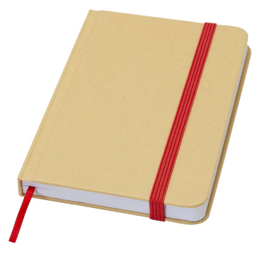 Logo trade promotional giveaway photo of: Reed A6 recycled hard cover notebook with plain pages