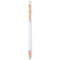 Nanna ballpoint pen with rose gold finish (black ink), White