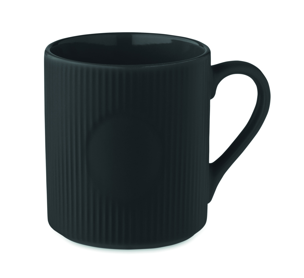 Logotrade advertising product image of: Ribbed ceramic mug mat 340 ml