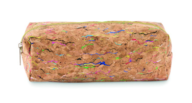 Logo trade advertising products picture of: Coloured cork pencil case