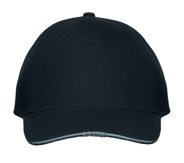 Logotrade promotional giveaway image of: 5 panel LED cotton cap 220gr/m²