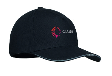 Logo trade promotional item photo of: 5 panel LED cotton cap 220gr/m²