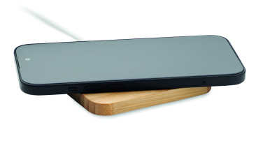 Logotrade corporate gift image of: 15W wireless charger in bamboo