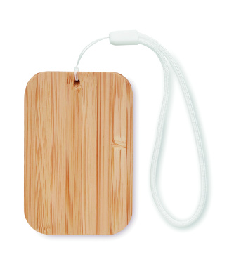 Logo trade advertising products picture of: 15W wireless charger in bamboo