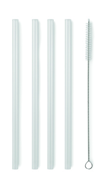 Logotrade promotional merchandise photo of: 4 reusable glass straws