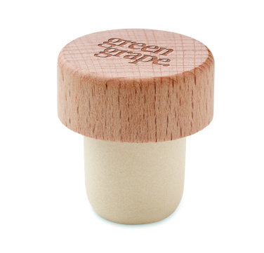 Logotrade promotional items photo of: Beech wood bottle stopper