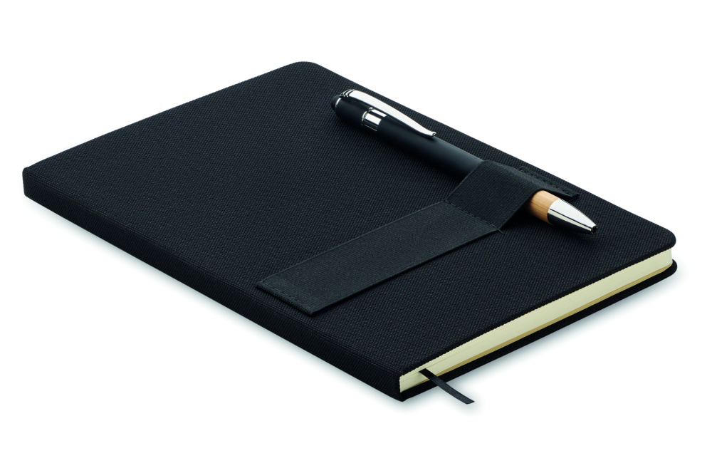 Logotrade promotional product image of: A5 RPET notebook with pen