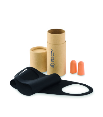 Logo trade promotional giveaways image of: Travel set in paper tube box