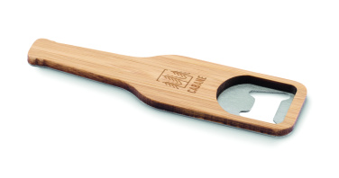 Logo trade promotional giveaway photo of: Bamboo bottle opener