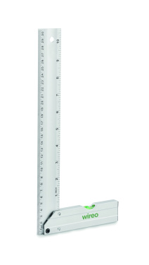 Logo trade corporate gifts picture of: Aluminium level ruler 30 cm