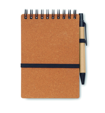 Logotrade promotional merchandise photo of: Recycled notebook with ball pen