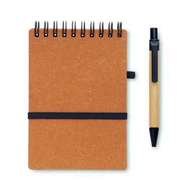 Logotrade promotional giveaway picture of: Recycled notebook with ball pen