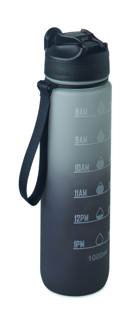 Logo trade promotional giveaway photo of: Sports water bottle RPET 1L