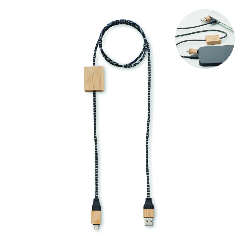 Logo trade promotional items picture of: 60W charging cable