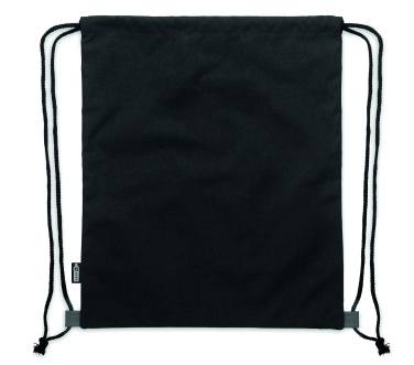 Logo trade promotional item photo of: RPET PU drawstring bag 2 tone