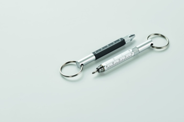 Logo trade corporate gifts image of: Key ring with twist action pen