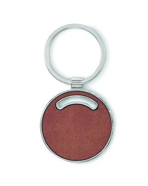 Logo trade promotional merchandise photo of: Round shape key ring