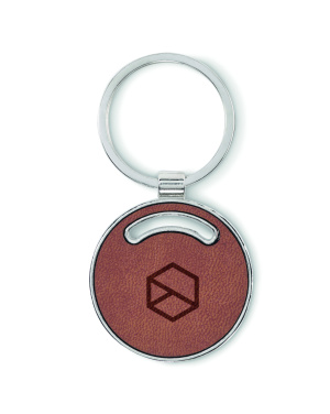 Logo trade promotional gifts picture of: Round shape key ring