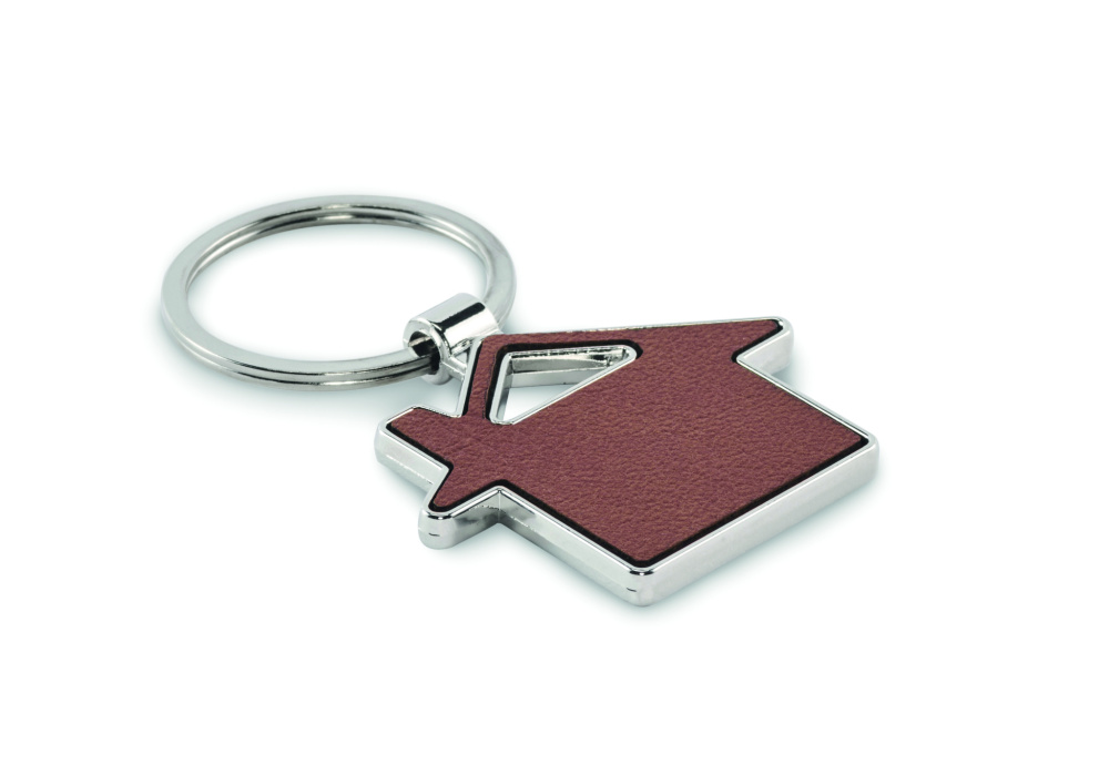 Logotrade promotional products photo of: House shaped key ring