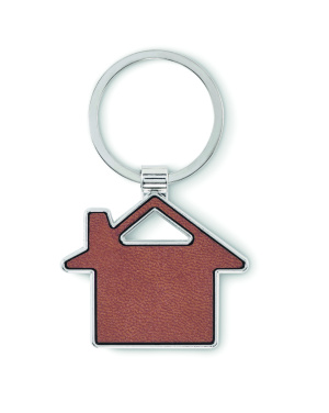 Logotrade promotional product picture of: House shaped key ring