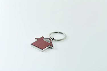 Logo trade promotional products image of: House shaped key ring