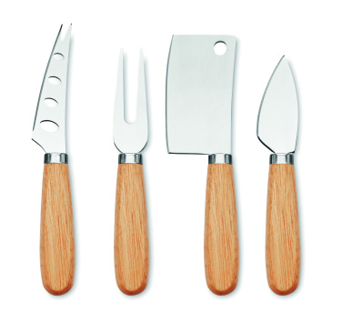 Logotrade promotional gift image of: Set of 4 cheese knives