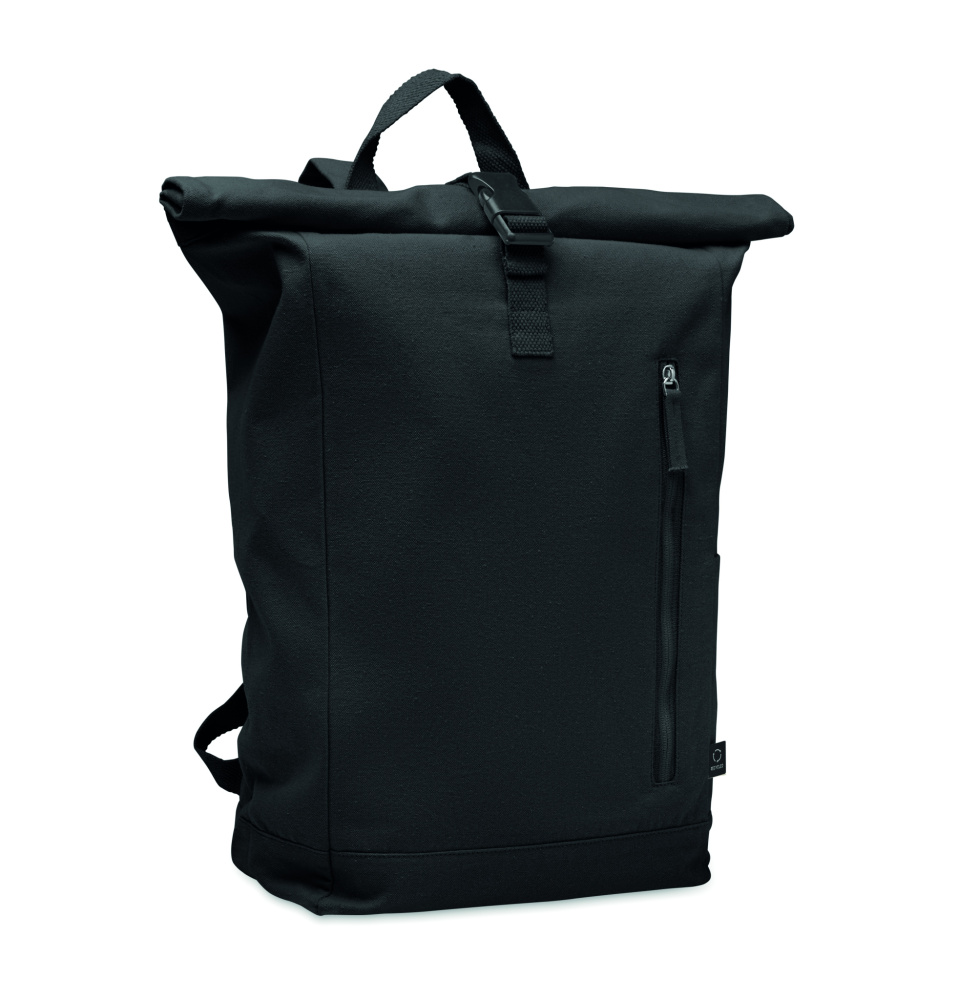 Logo trade corporate gifts image of: Roll top backpack 390 gr/m²