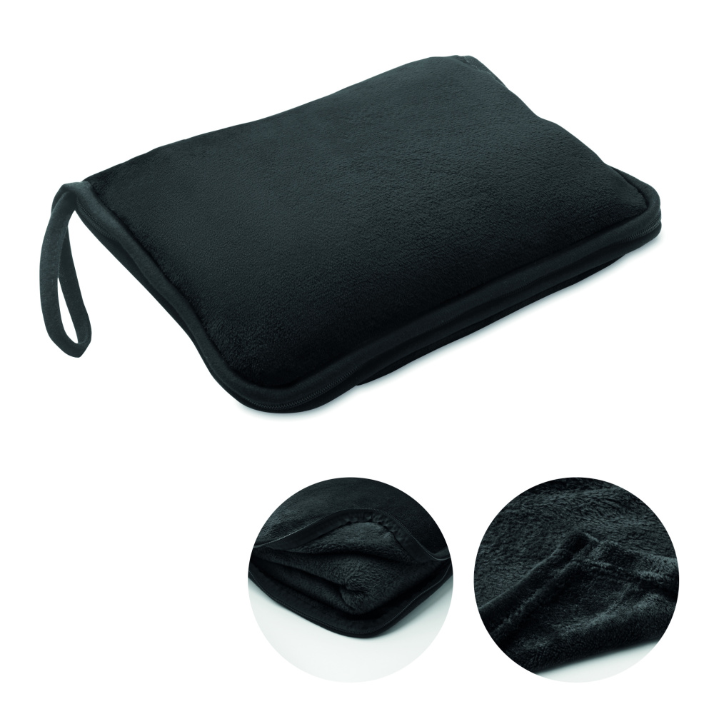 Logotrade promotional products photo of: 2 in 1 travel blanket set