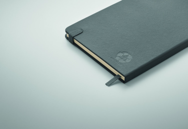 Logo trade promotional products picture of: Recycled Leather A5 notebook