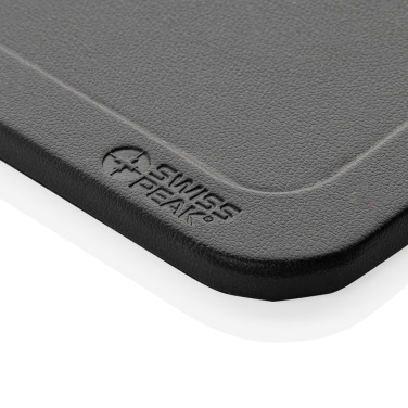 Logotrade corporate gift picture of: Swiss Peak 3 in 1 RCS recycled PU wireless charger desk tray