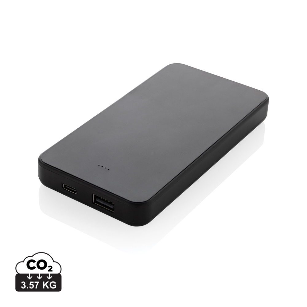 Logo trade promotional products picture of: Boostcore RCS recycled plastic powerbank 10.000mAh USB C