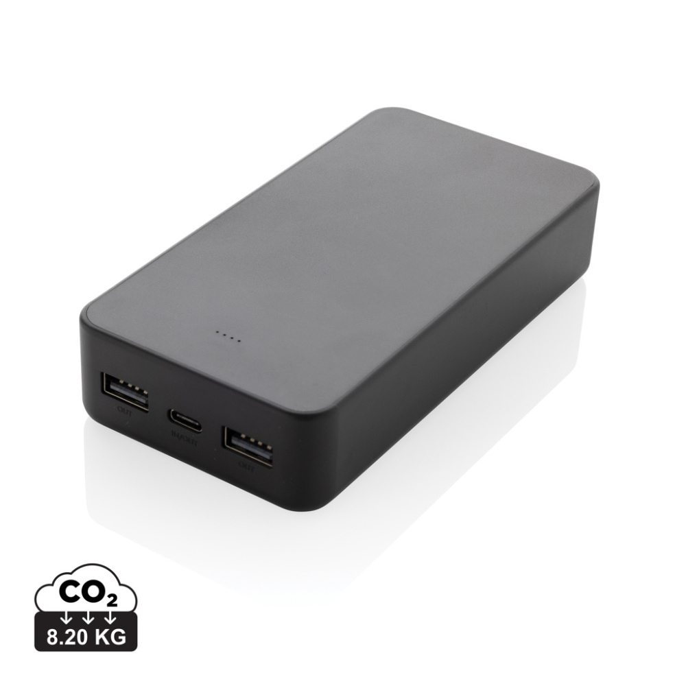 Logotrade advertising product image of: Boostcore RCS recycled plastic powerbank 20.000mAh USB C