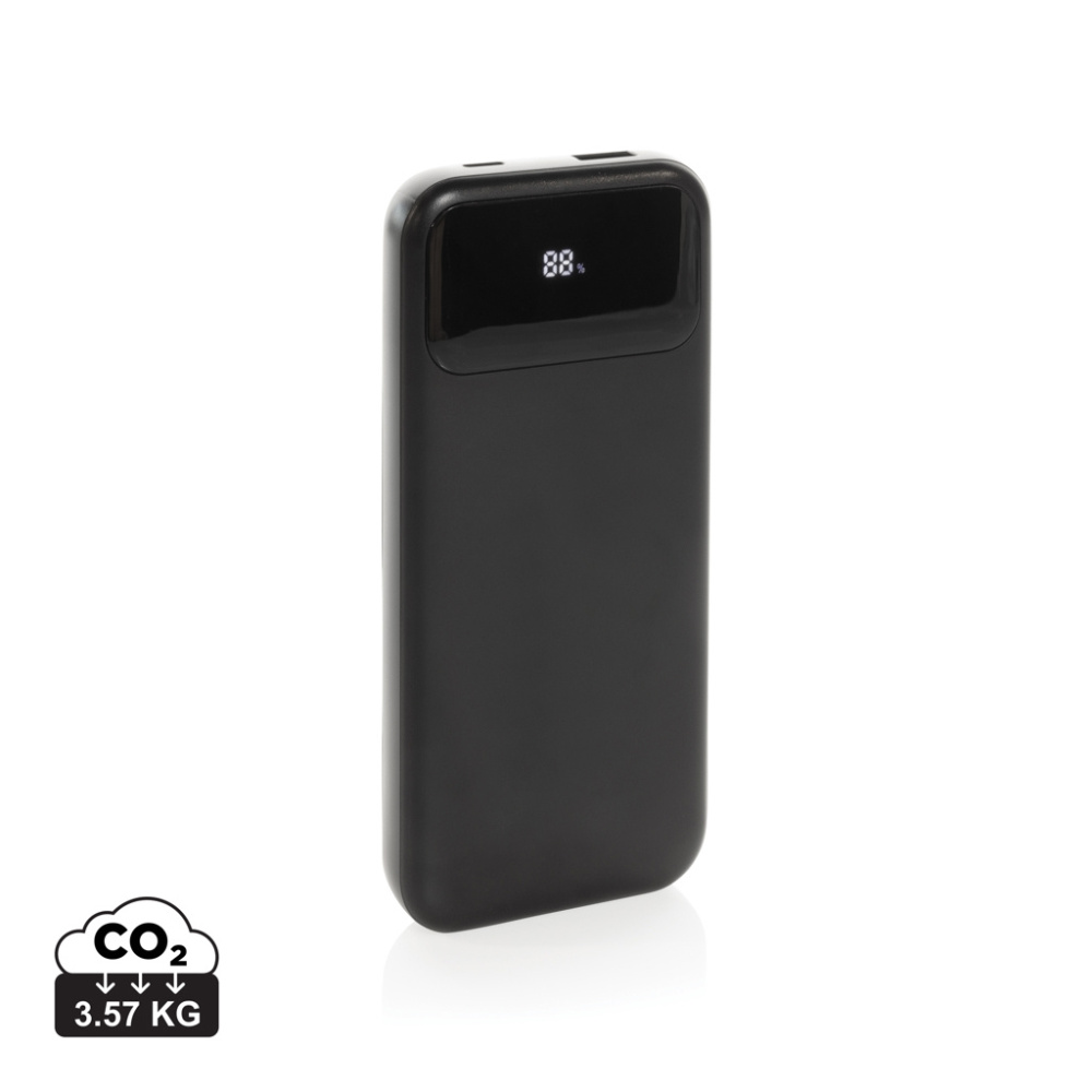 Logotrade promotional item image of: Turbopack RCS rplastic powerbank 10.000 integrated cables