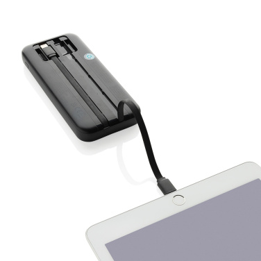 Logotrade promotional merchandise picture of: Turbopack RCS rplastic powerbank 10.000 integrated cables