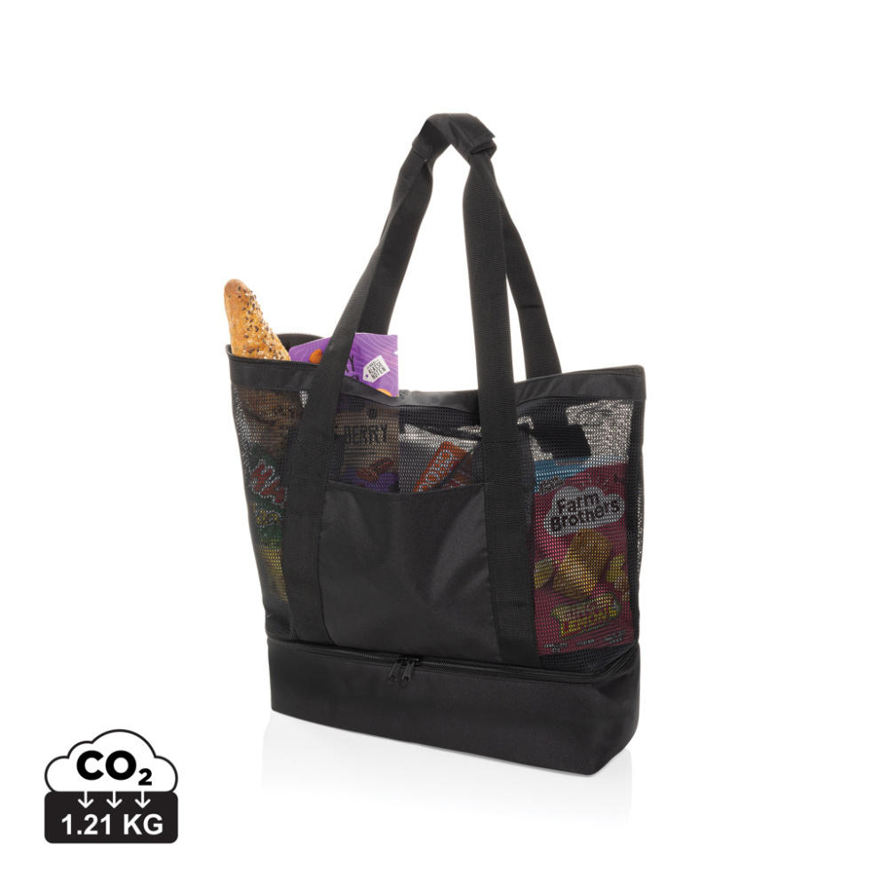 Logo trade promotional merchandise picture of: Iqlo Aware™ RPET 2-in-1 cooler tote