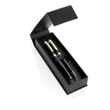 Logotrade business gift image of: Swiss Peak Luca RCS recycled brass deluxe pen set