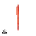 X3 GRS recycled PC plastic pen frosted, red